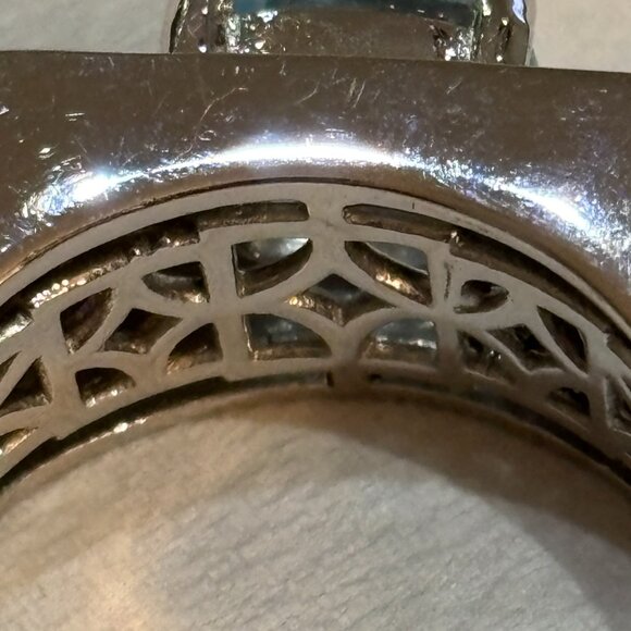 Karis 925 Sterling Silver Blue Topaz STS Ring - Picture 6 of 15